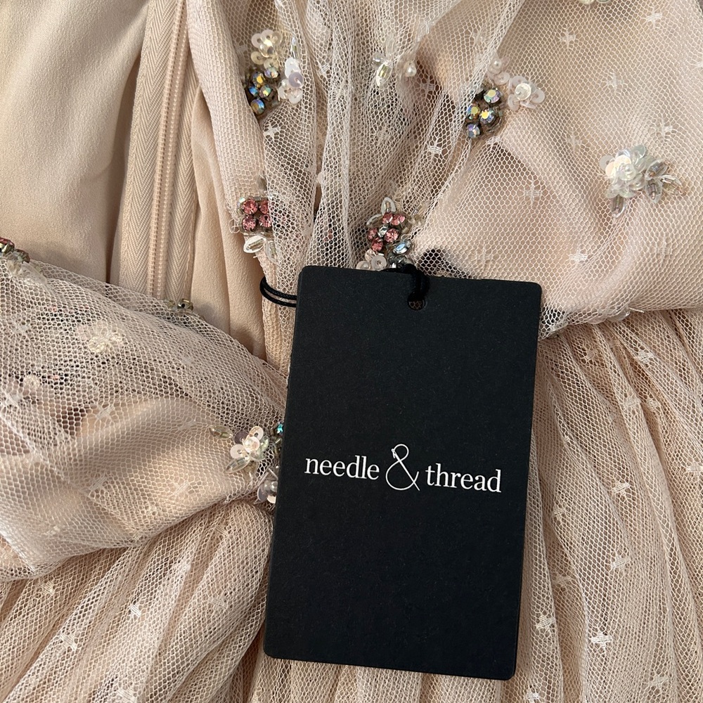 Needle & Thread “Neve” Blush Embellished Gown - Picture 7 of 14